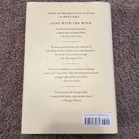 Gone with the Wind hard back novel - Picture 2 of 4